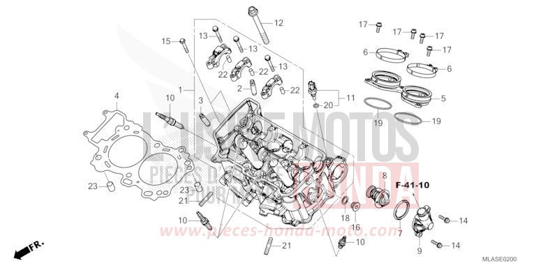 CULASSE de CMX 1100 "Rebel" MAT BALLISTIC BLACK METALLIC (NHA86) 2025